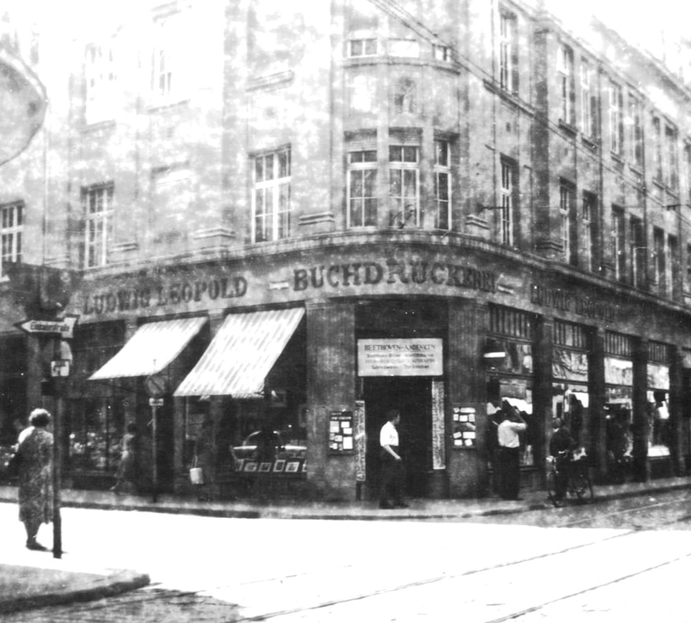 Historisches Foto: Buchdruckerei Ludwig Leopold