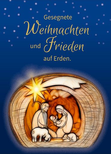 Weihnachtskarte „Frieden auf Erden“
