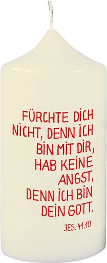 Jahreslosung 2027 Kerze mit Text