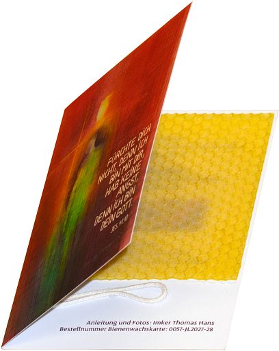 Jahreslosung 2027 Bienenwachskerze