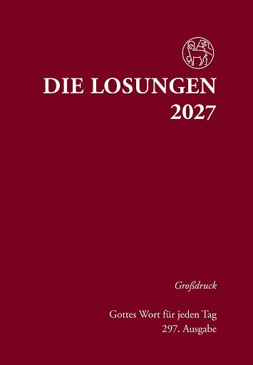 Losungen 2027 Großdruck Hardcover rot