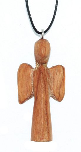 Olivenholzkette Engel