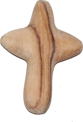 Handschmeichler Kreuz aus Olivenholz