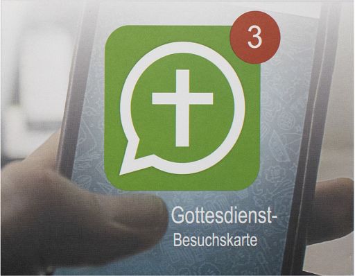 10er Set Gottesdienstbesuchskarte für unterwegs