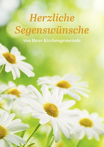 10er Set Faltkarte Herzliche Segenswünsche