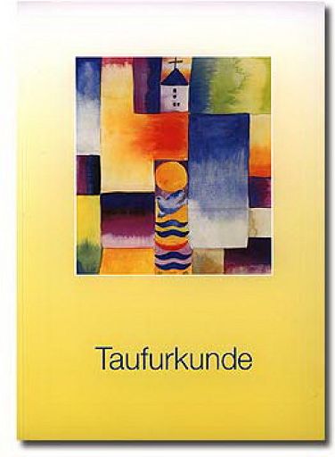 10er Set Taufurkunde Motiv Krug
