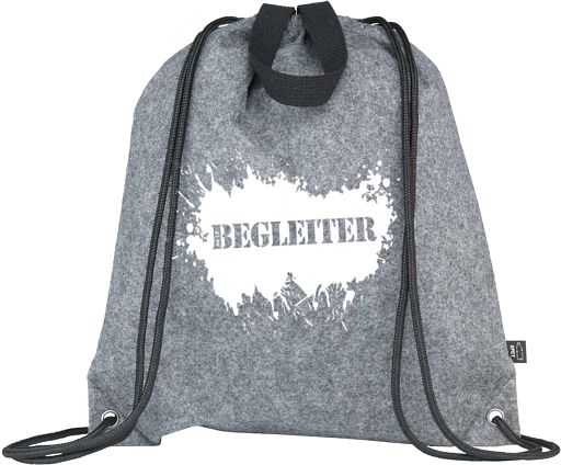 Schuh- und Sportbeutel aus rPET-Filz