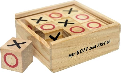 Tic Tac Toe in Holzbox
