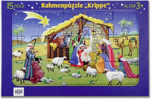 Rahmenpuzzle - Krippe