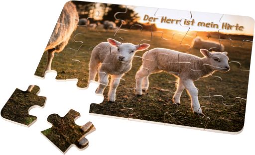 Holz-Puzzle - Schäfchen