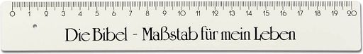 Lineal - Die Bibel, weiß