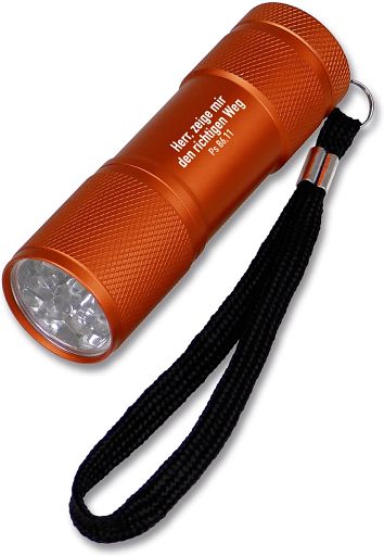 LED-Taschenlampe, orange