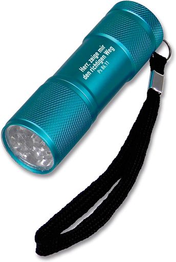 LED-Taschenlampe, blau