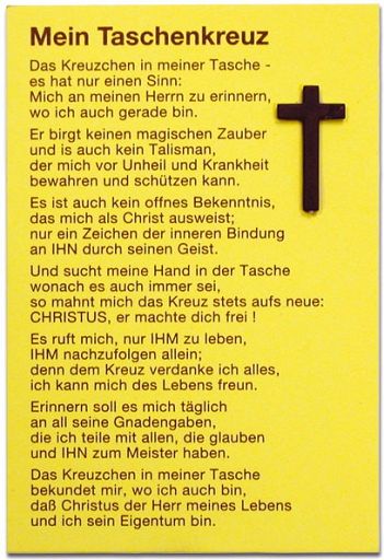 10er Set Taschenkreuz