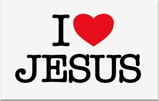 Aufkleber - I love Jesus