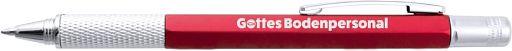 Multifunktions-Kugelschreiber Gottes Bodenpersonal, rot