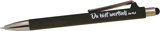 Kugelschreiber Soft mit Touch-Pen, grau