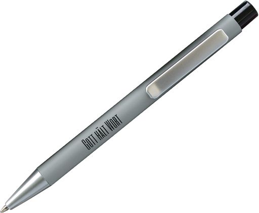 Kugelschreiber aus recyceltem Aluminium, schwarz