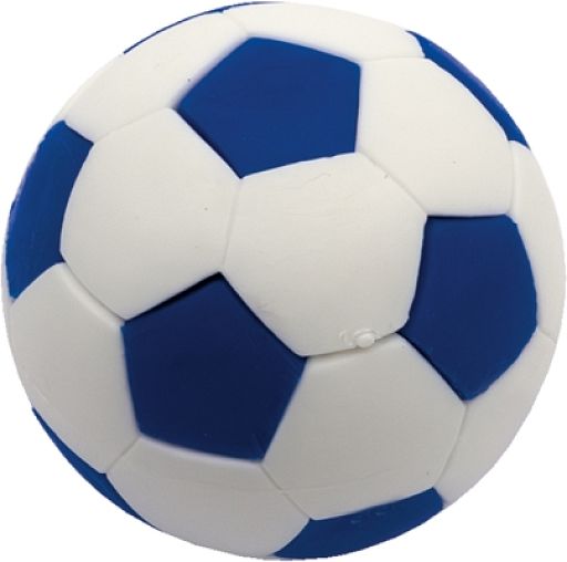 Radiergummi Fußball, blau