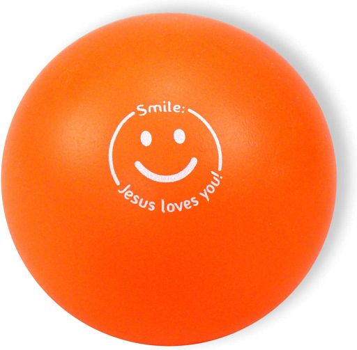 Softball Smiley, orange