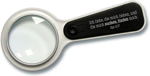 Lupe mit Licht
