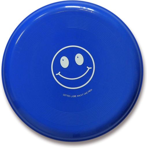 Frisbee Smiley, blau