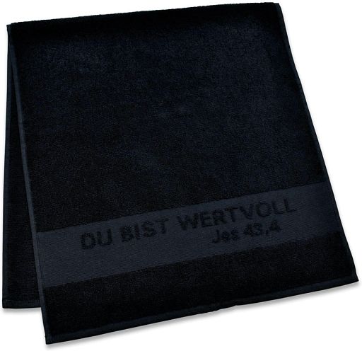 Handtuch, schwarz