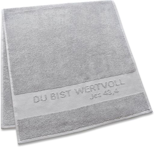 Dusch- und Badetuch, grau