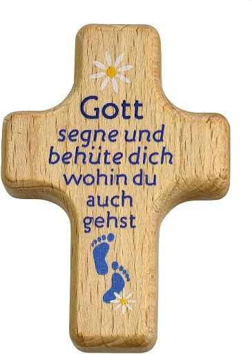 Handkreuz, blau