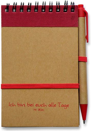 Notizbuch, rot