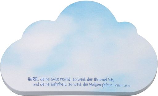 Haftnotizblock Wolke
