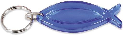 Schlüsselanhänger - Fisch, blau
