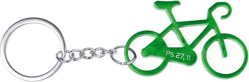 Schlüsselanhänger Fahrrad, grün