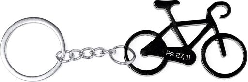 Schlüsselanhänger Fahrrad, schwarz
