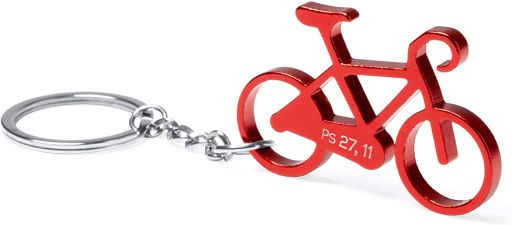 Schlüsselanhänger Fahrrad, rot