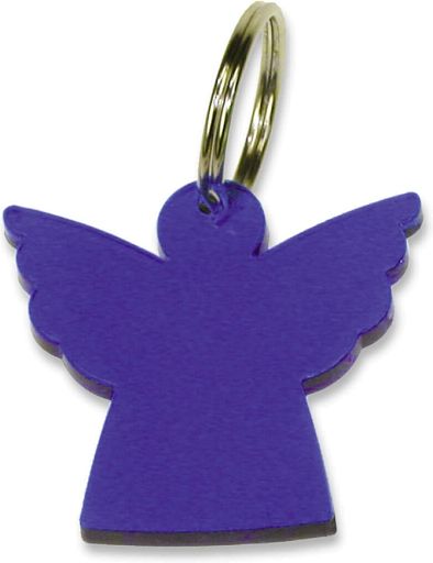 Schlüsselanhänger Engel, blau