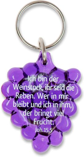 Schlüsselanhänger Weintraube, violett