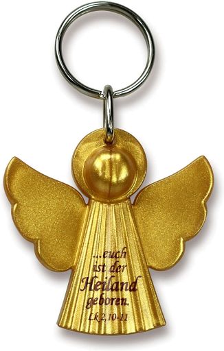 Schlüsselanhänger - Engel, gold