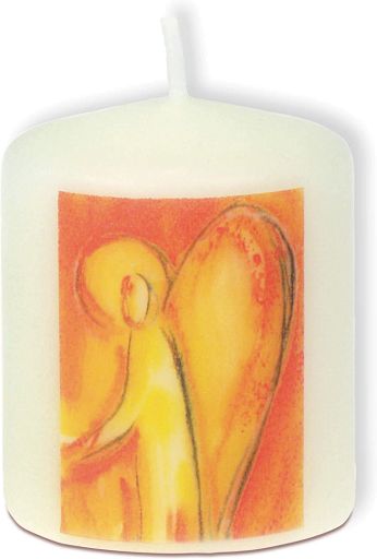 Kleine Tischkerze - Schutzengel