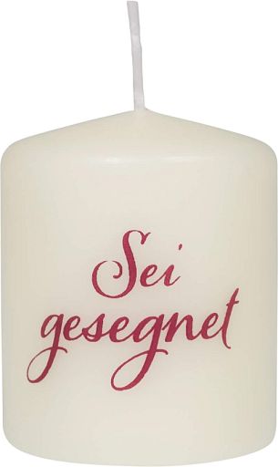 Kleine Tischkerze - Sei gesegnet