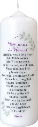 Kerze - Vater unser