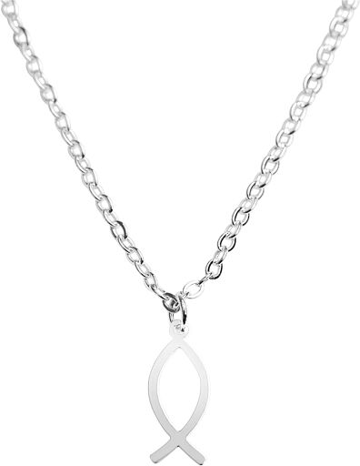 Halskette mit Anhänger Ichthys