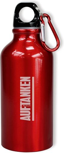 Trinkflasche - Auftanken, rot
