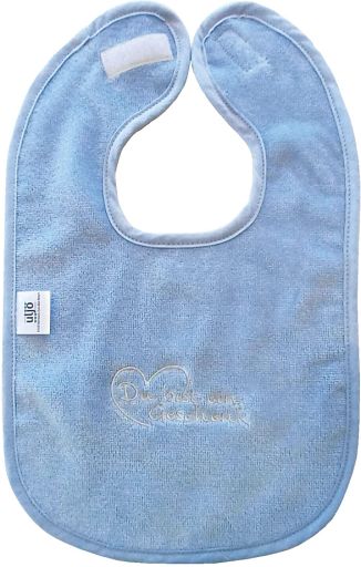 Baby-Lätzchen Du bist ein Geschenk, himmelblau
