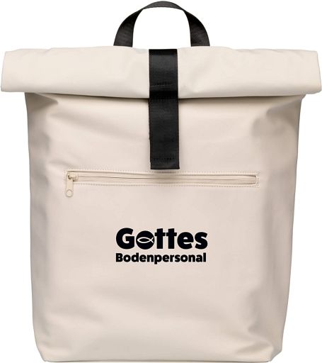 Rolltop-Rucksack Gottes Bodenpersonal
