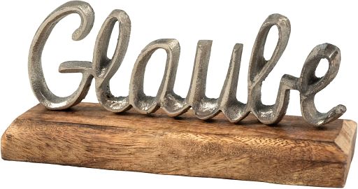 Schriftzug Glaube, 20 cm