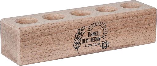 Holzständer für Gewürze - 5er Block