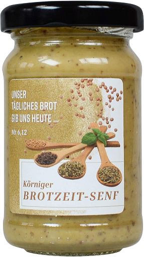 Körniger Brotzeit-Senf
