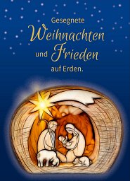 Weihnachtskarte „Friede auf Erden“