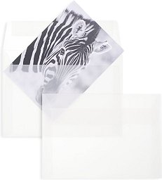 Briefumschläge B6, transparent